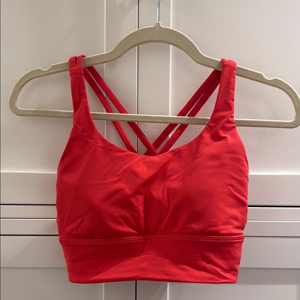 Lululemon Red Glow Energy Bra
